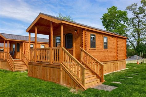 Shenandoah Park Model Log Cabin in Pennsylvania - Lancaster Log Cabins