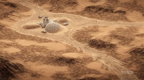 human Mars: Mars base by Bryan Versteeg