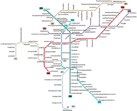 Nanjing metro line map. | Download Scientific Diagram