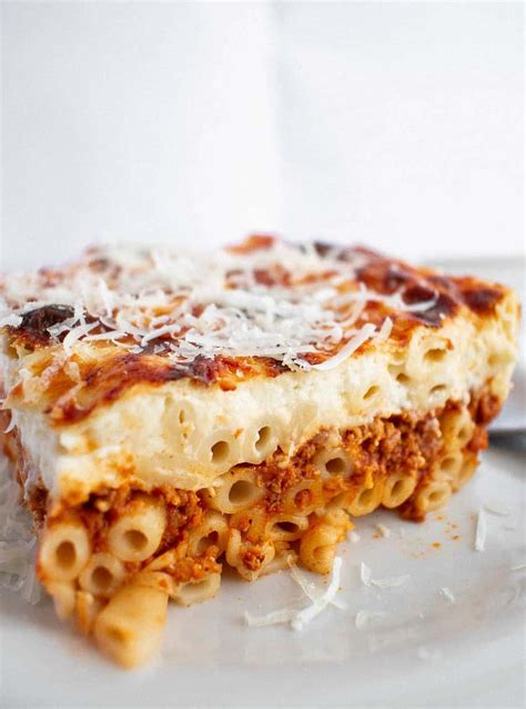 Greek Pastitsio With The Easiest, 5-Minute To Make Cream - Real Greek Recipes