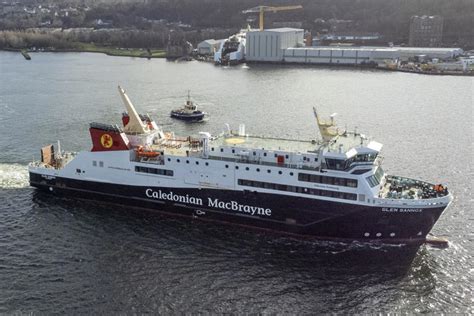 Glen Sannox: Massively delayed Ferguson Marine ferry for CalMac moves under own power for first ...