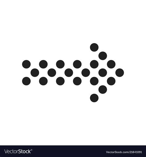 Dotted arrow Royalty Free Vector Image - VectorStock