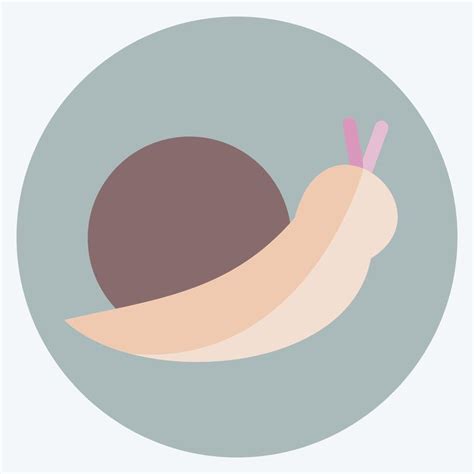 Pet Snail Icon in trendy flat style isolated on soft blue background 5537012 Vector Art at Vecteezy