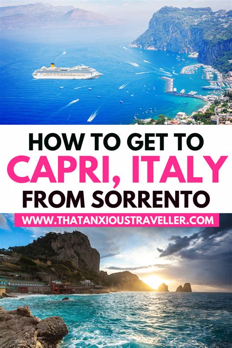 Sorrento to Capri: Step-By-Step Tips For a Day Trip to Capri! | Sorrento to capri, Italy travel ...