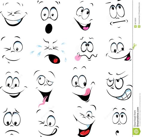 Illustration of cartoon faces | Cartoon faces expressions, Cartoon ...