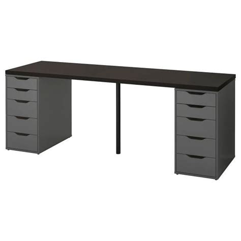 IKEA Linnmon Table Top with Two Alex Drawers, Furniture & Home Living, Furniture, Tables & Sets ...