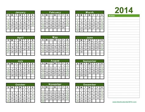 Download And Print Blank Calendars - gettabc