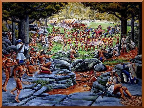 Braddock's Defeat at Monongahela | Indianer, Amerika, Mohawk