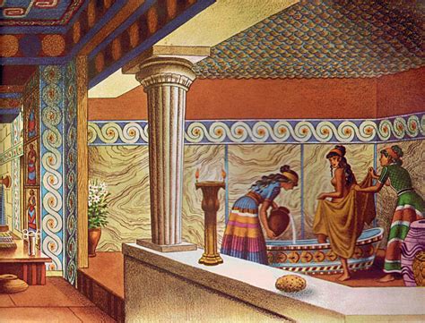 Minoan Bath | Greek mythology art, Minoan art, Ancient greek art