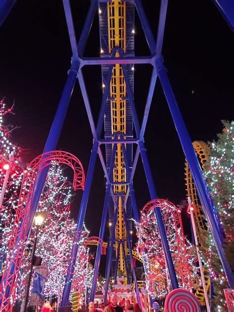 Nighthawk at Winterfest, Carowinds : r/rollercoasters