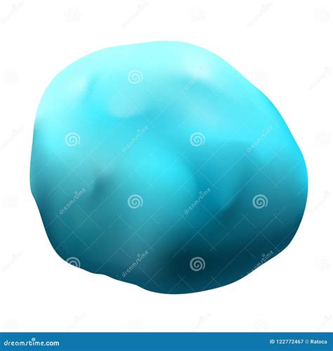 Blue clay illustration stock vector. Illustration of blue - 122772467