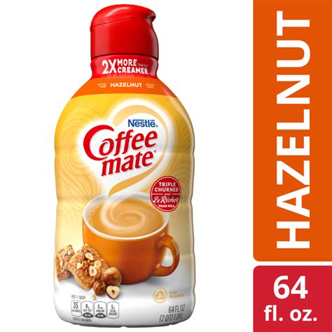 Nestle Coffee mate Hazelnut Liquid Coffee Creamer, 64 fl oz - Walmart.com