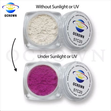 Ocrown Photochromic Color Change Ink Uv Light Sensitive Ink Powder For Printing Ink - Buy Color ...