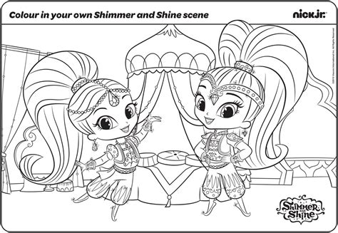 Shimmer And Shine Coloring Pages | Coloring pages, Cartoon coloring pages, Coloring books