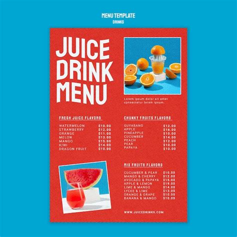 Fruit Juice Menu PSD, 70+ High Quality Free PSD Templates for Download