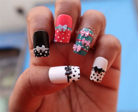 Bow nail art | Bow nail art, Nail art, Nails