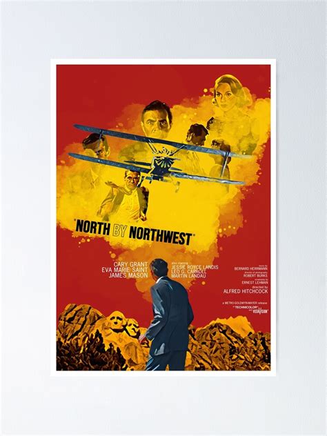 "North By Northwest (1959) - Movie poster design (style B)" Poster for Sale by jackbooks | Redbubble