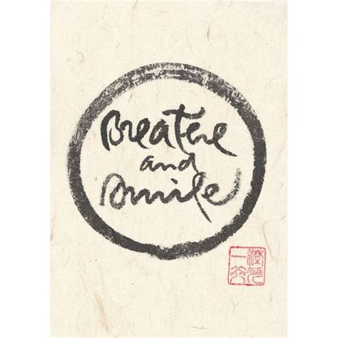 "Breathe and smile" print - Thich Nhat Hanh | Thich nhat hanh, Thich nhat hanh calligraphy ...