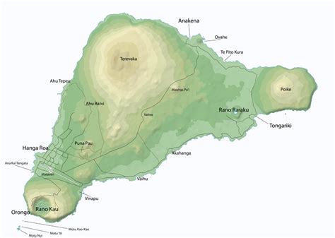 Easter Island map