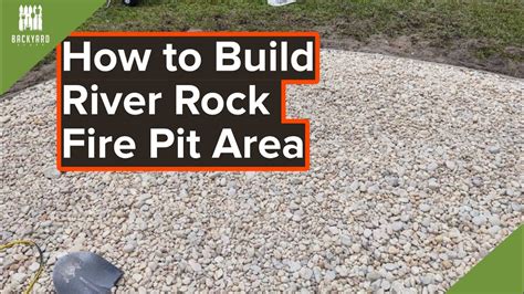 How to Build a River Rock Fire Pit Area | Backyardscape - YouTube