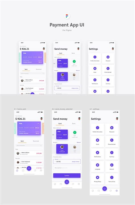 Payment App UI Kit - Download 3 FREE Figma Screens - FreebiesUI