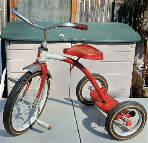 Vintage 1960's AMF Junior Red & White Tricycle 16" Front Wheel - All ...