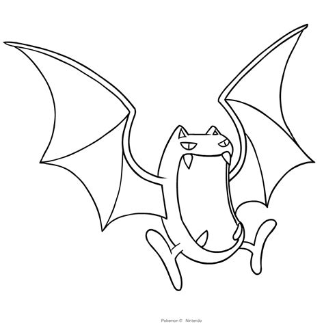 Golbat Pokemon Coloring Pages