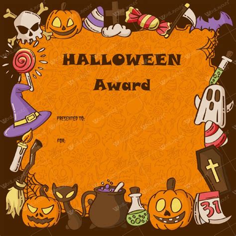 Halloween Award Certificates – 5+ Printables For Microsoft Word for ...