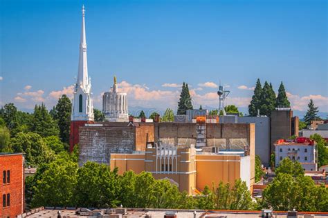 Salem, Oregon, USA Downtown Cityscape Stock Image - Image of cityscape ...