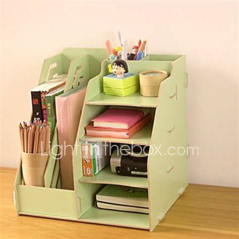 DIY Multifunctional Wood Solid Desktop Organizer 1074608 2016 – $36.44