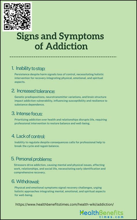 Signs and Symptoms of Addiction | Health Benefits