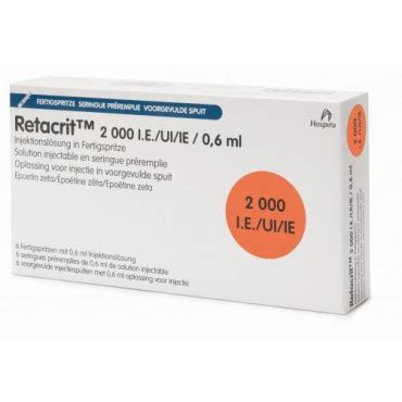 Купить Ретакрит RETACRIT 2000 I.E./0.4ML - 6Шт в Москве | Цена Ретакрит RETACRIT 2000 I.E./0.4ML ...