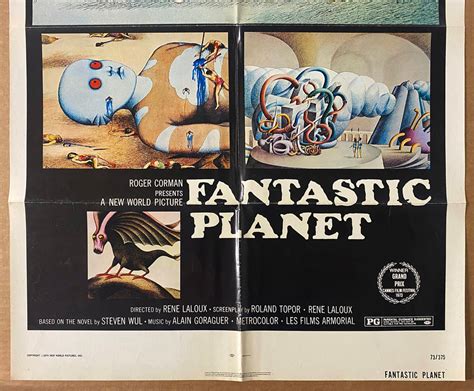 1973 Fantastic Planet Folded One Sheet Movie Poster Animated Original – Golden Age Posters