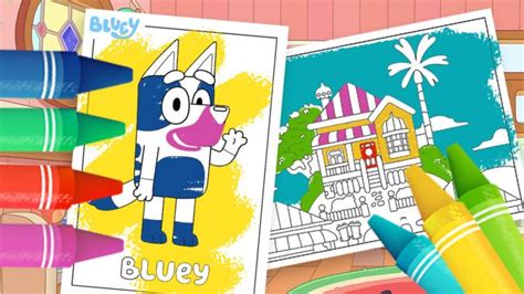 Bluey Colouring Sheets - CBeebies - BBC