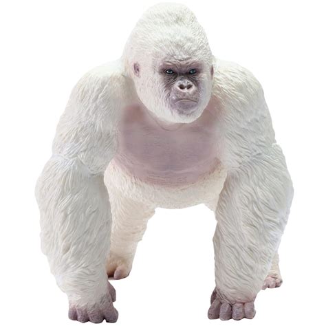 Buy (White) - RECUR Toys Albino Gorilla King Kong Toys - Large Realistic Hand Painted Walking ...