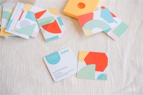 Moo business cards | Before and after