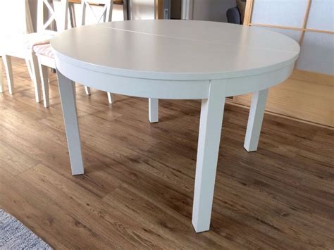 Extendable Dining Table Round IKEA BJURSTA White | in Beckenham, London | Gumtree