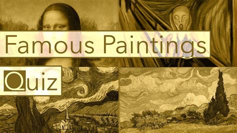 Famous Paintings Quiz Printable