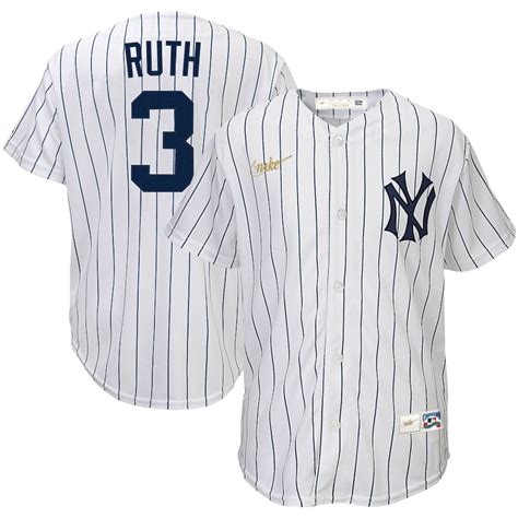 Youth New York Yankees Babe Ruth Nike White Home Cooperstown Collection Player - Jersey