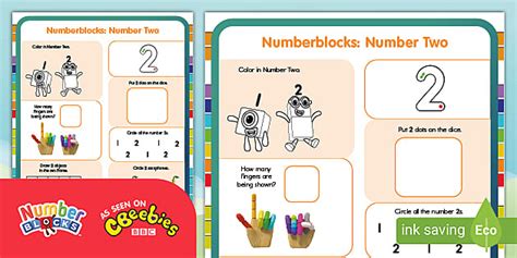 FREE Numberblocks: Number 2 Activity | Twinkl (teacher made)