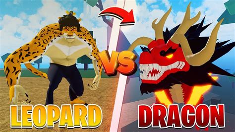 LEOPARD vs DRAGON QUAL é a MAIS FORTE no BLOX FRUITS! - YouTube