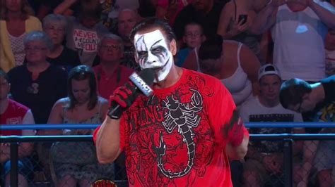 Sting Attacked While Addressing the IMPACT WRESTLING Zone - YouTube