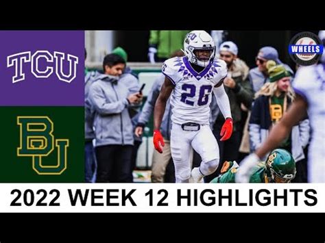 #4 TCU vs Baylor Highlights | College Football Week 12 | 2022 College ...