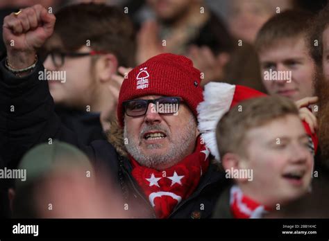 Nottingham Forest fans during the game Stock Photo - Alamy