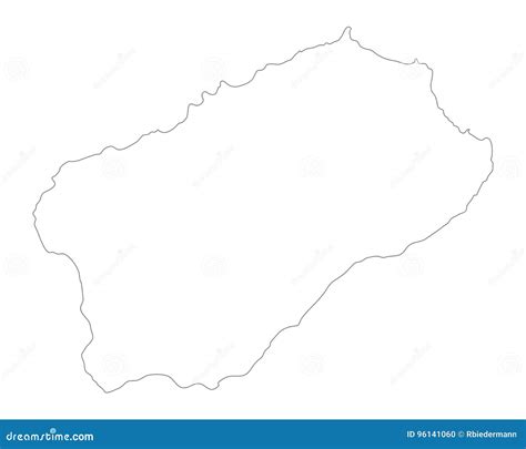 Map of Santo Antao stock vector. Illustration of geography - 96141060