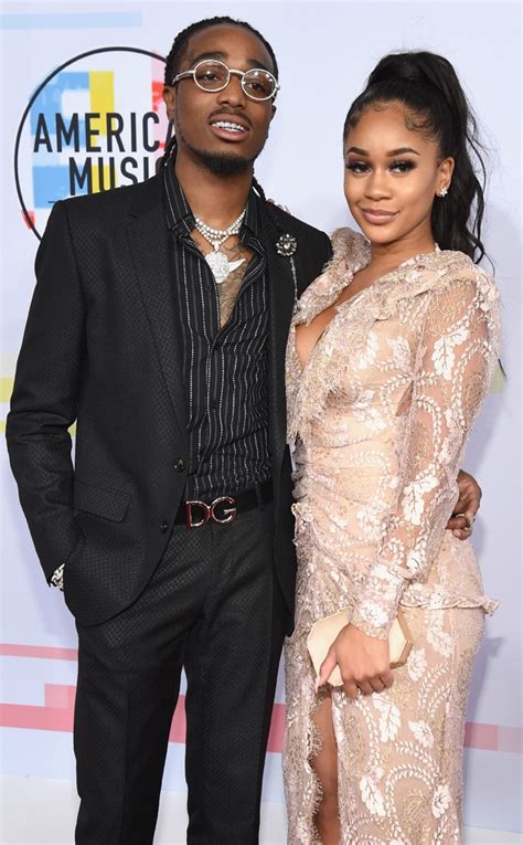 Quavo & Saweetie from 2018 American Music Awards Red Carpet Fashion | E ...