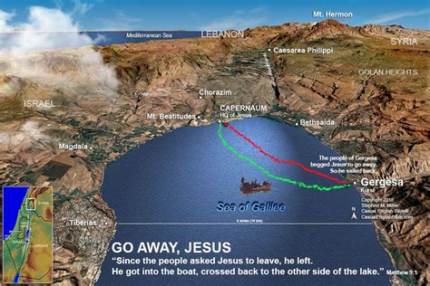 Bethsaida Map Sea Of Galilee