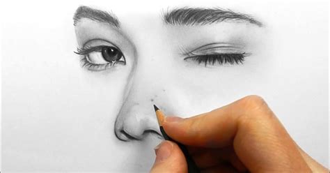 Drawing, shading and blending a portrait with pencil - Pintando.org