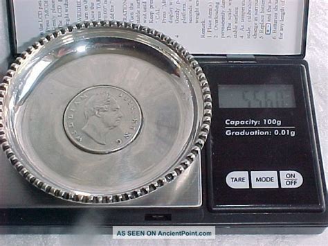 Solid Silver East India Company One Rupee Coin Dish. 1835.