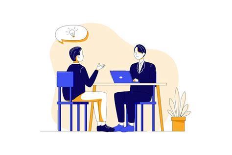 Job Interview Illustration concept, Graphics - Envato Elements